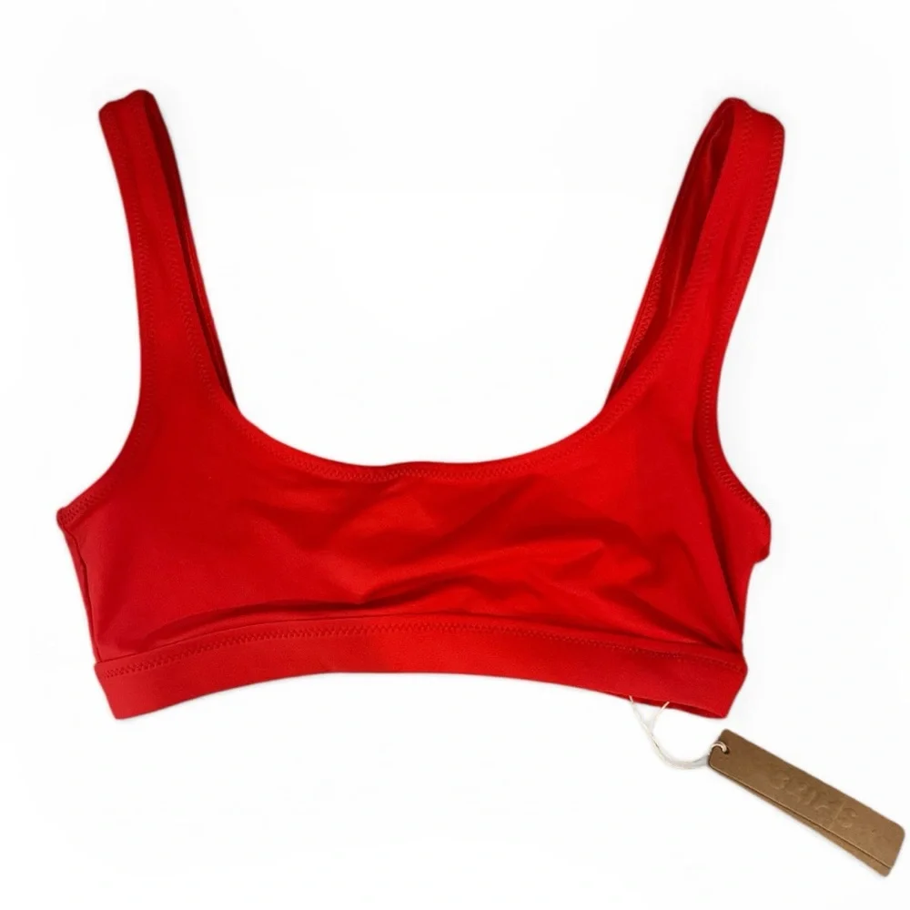 SKIMS Red Bikini Top